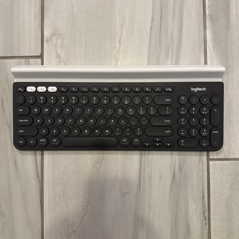 Logitech K780 Multi-Device Wireless Bluetooth Full Size Keyboard NO USB/RECEIVER